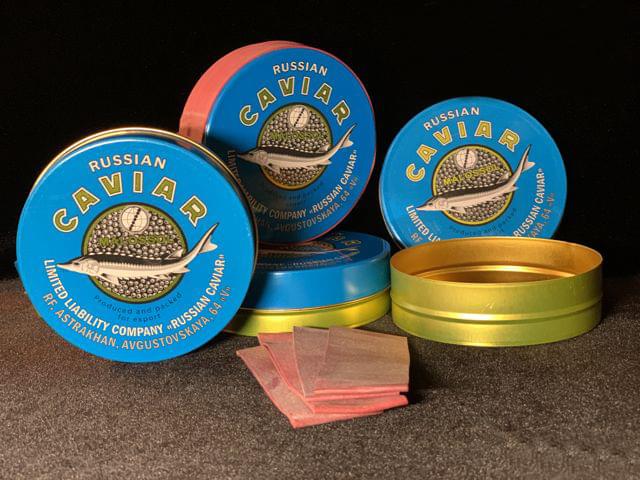 Оригінальні банки для чорної ікри